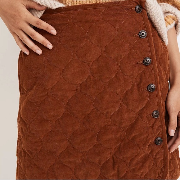 Madewell Corduroy Quilted Mini Skirt - Picture 4 of 6